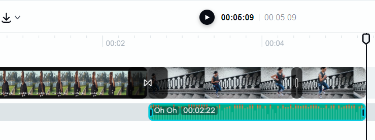 add audio to timeline vinepeaks.com