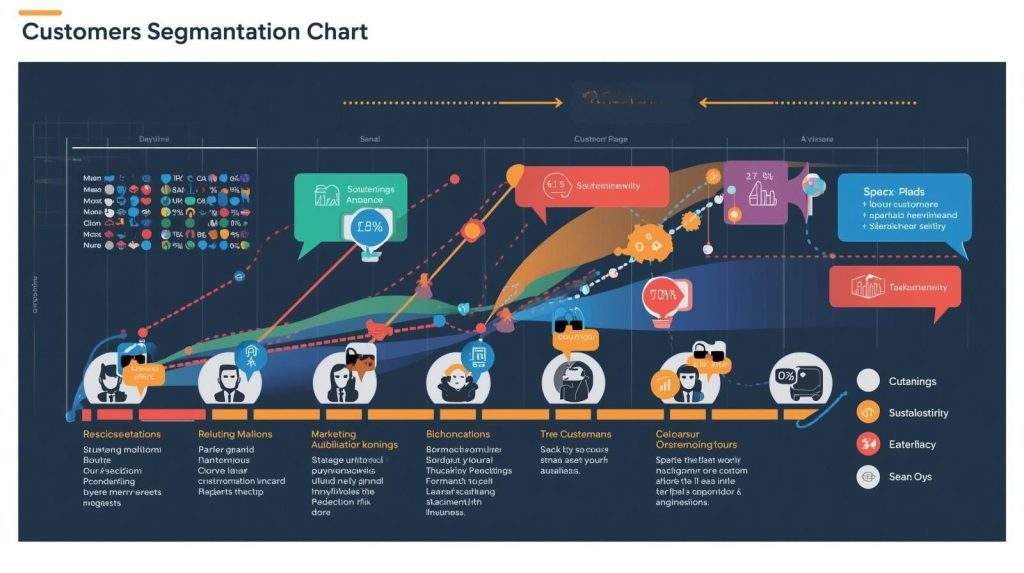 Customer segmentation chart for data-driven marketing decisions
