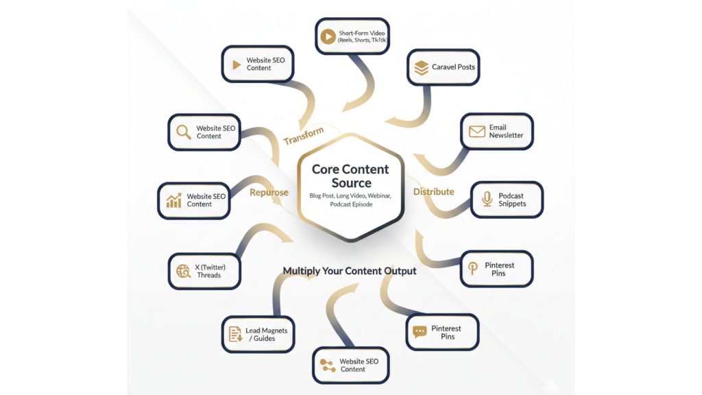 content repurposing strategy for small business owners