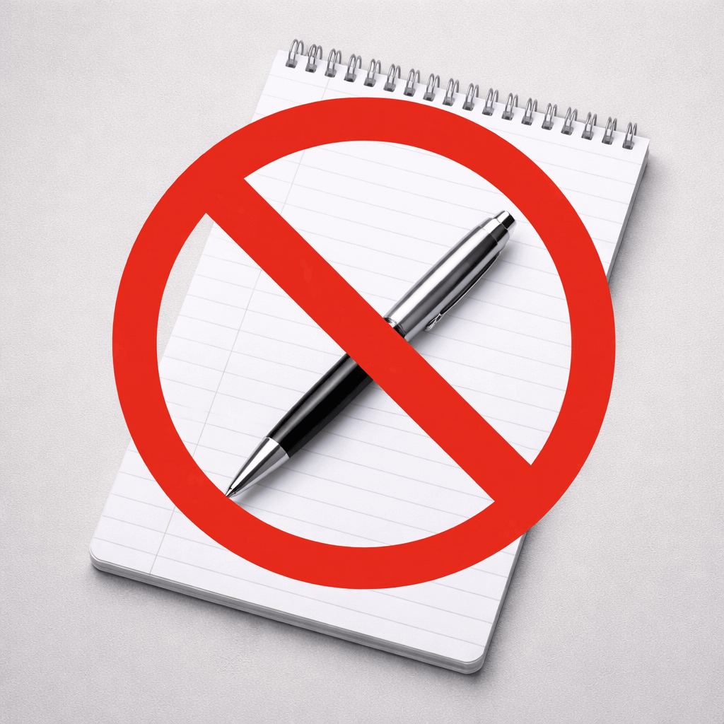 Not writing business plans