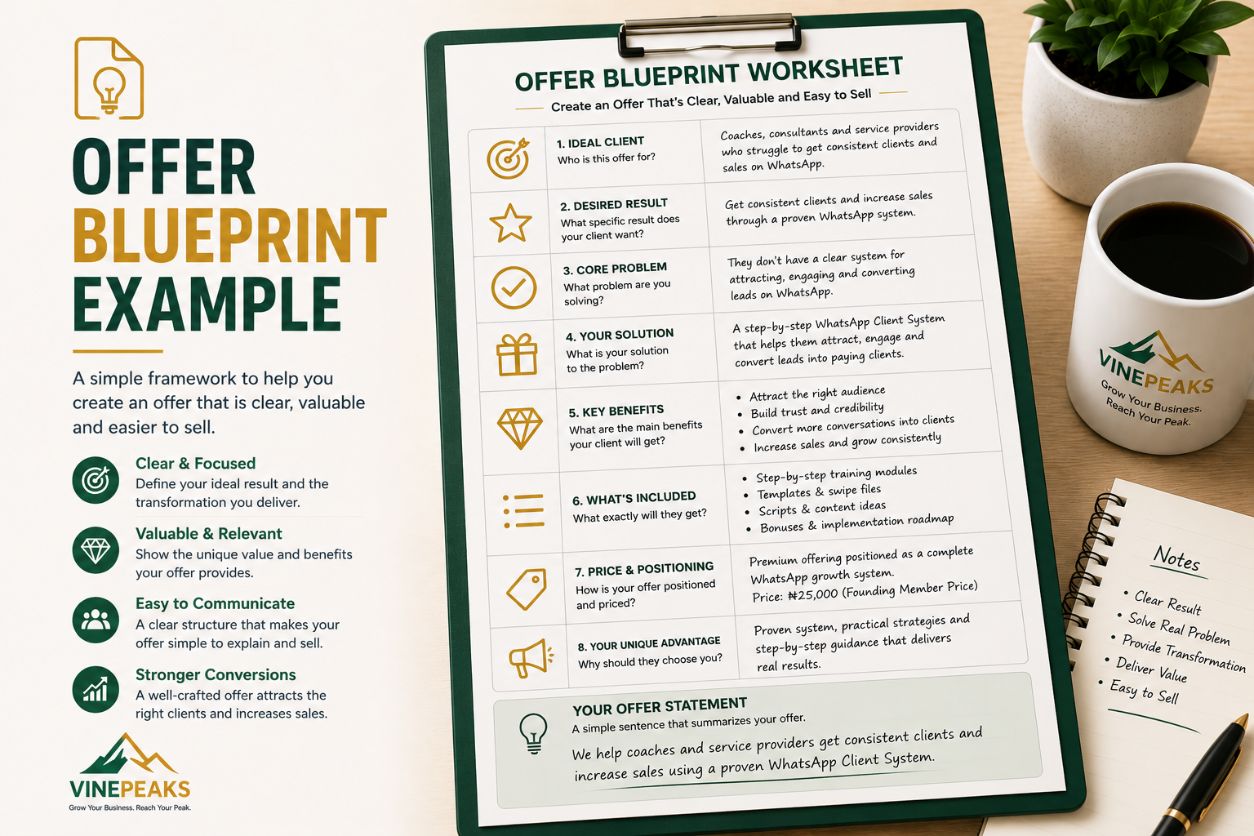 Business Offer Blueprint