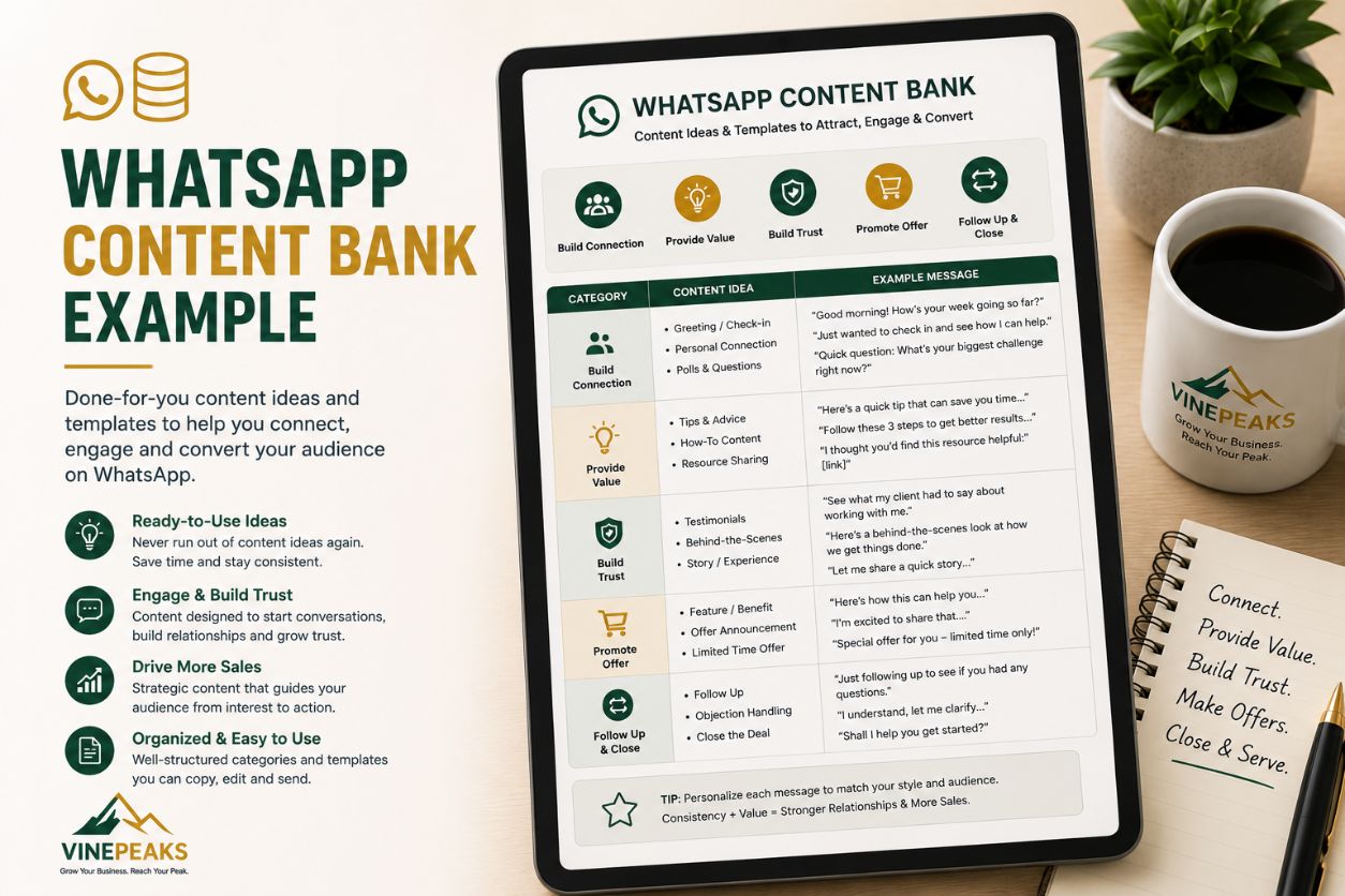 WhatsApp Content Bank Example