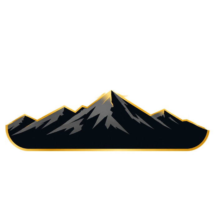 Premium mountain growth graphic